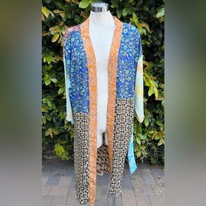 Karma Highway Colorful Patchwork Kimono Cardigan